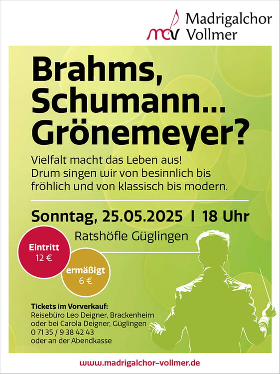 Flyer Frühjahrskonzert 2025